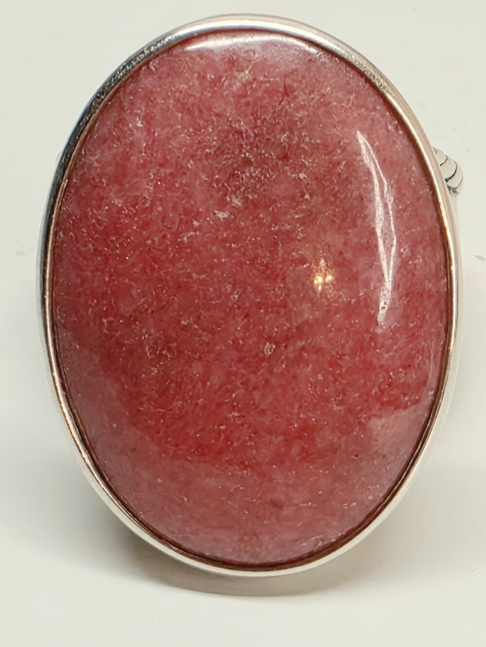Carolyn Pollack Sterling Silver Rhodochrosite Statement Ring Sz 7